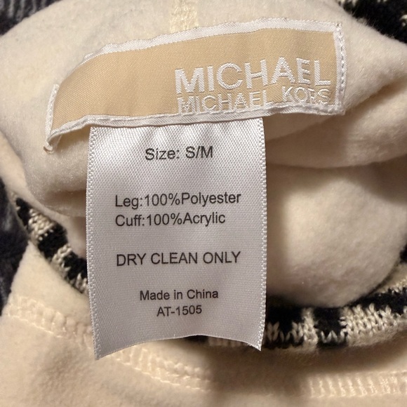 Michael Kors Cream and Black Boot Socks - Picture 2 of 2